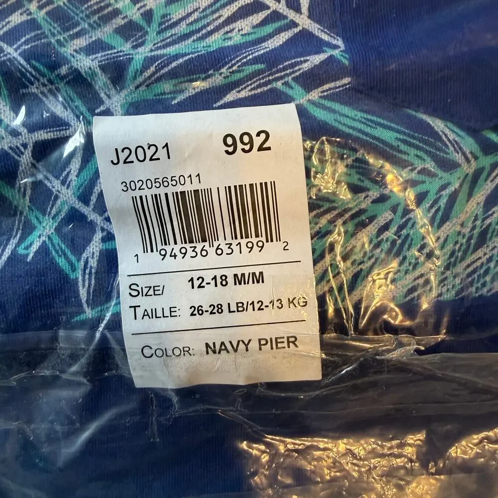NWT Gymboree Blue Palm Leaf Tank Top & Reversible Bucket Hat